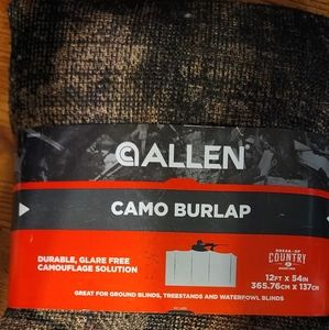 New Allen Camo Burlap